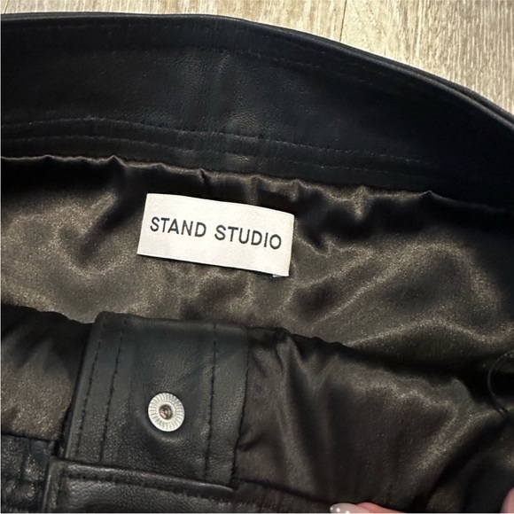 Stand Studio Gianni Leather Midi Skirt - Picture 4 of 6